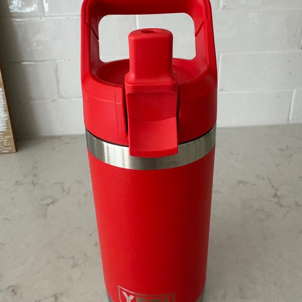 Brand New Yeti Rambler Jr 12 oz Kids Bottle Canyon Red - Picture 12 of 15